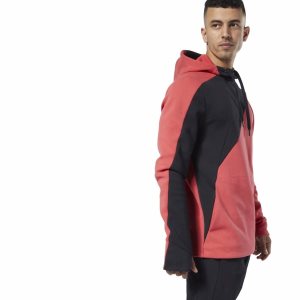 Reebok One Series Training Colorblock Kapuzenpullover Herren - Rot - DE 918-SWU